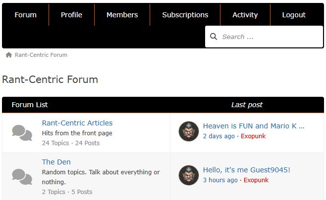 We have a forum! Join us!